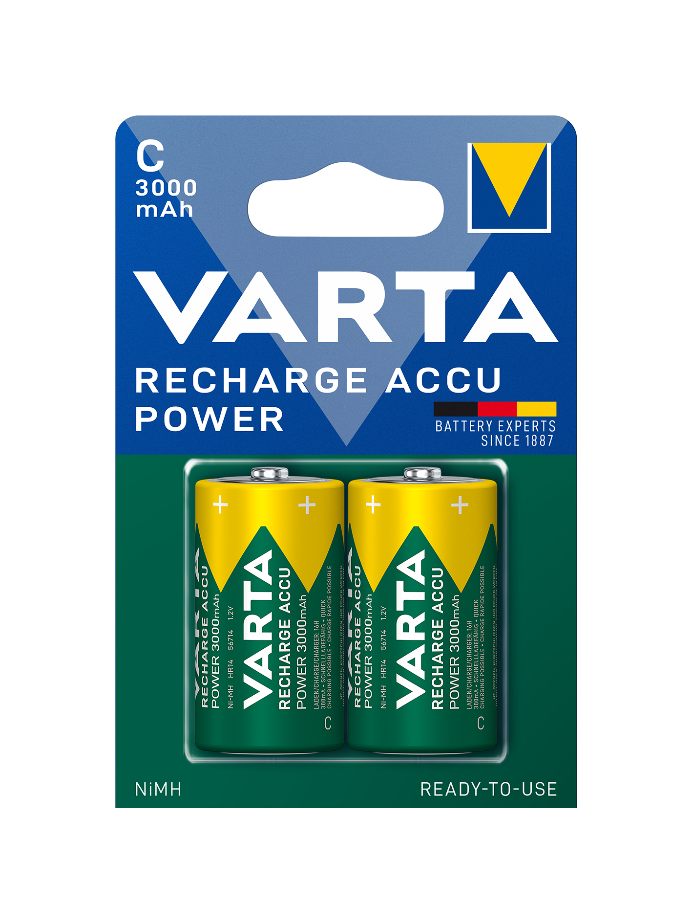 VARTA - Rechargeable - Size C 3000mAh