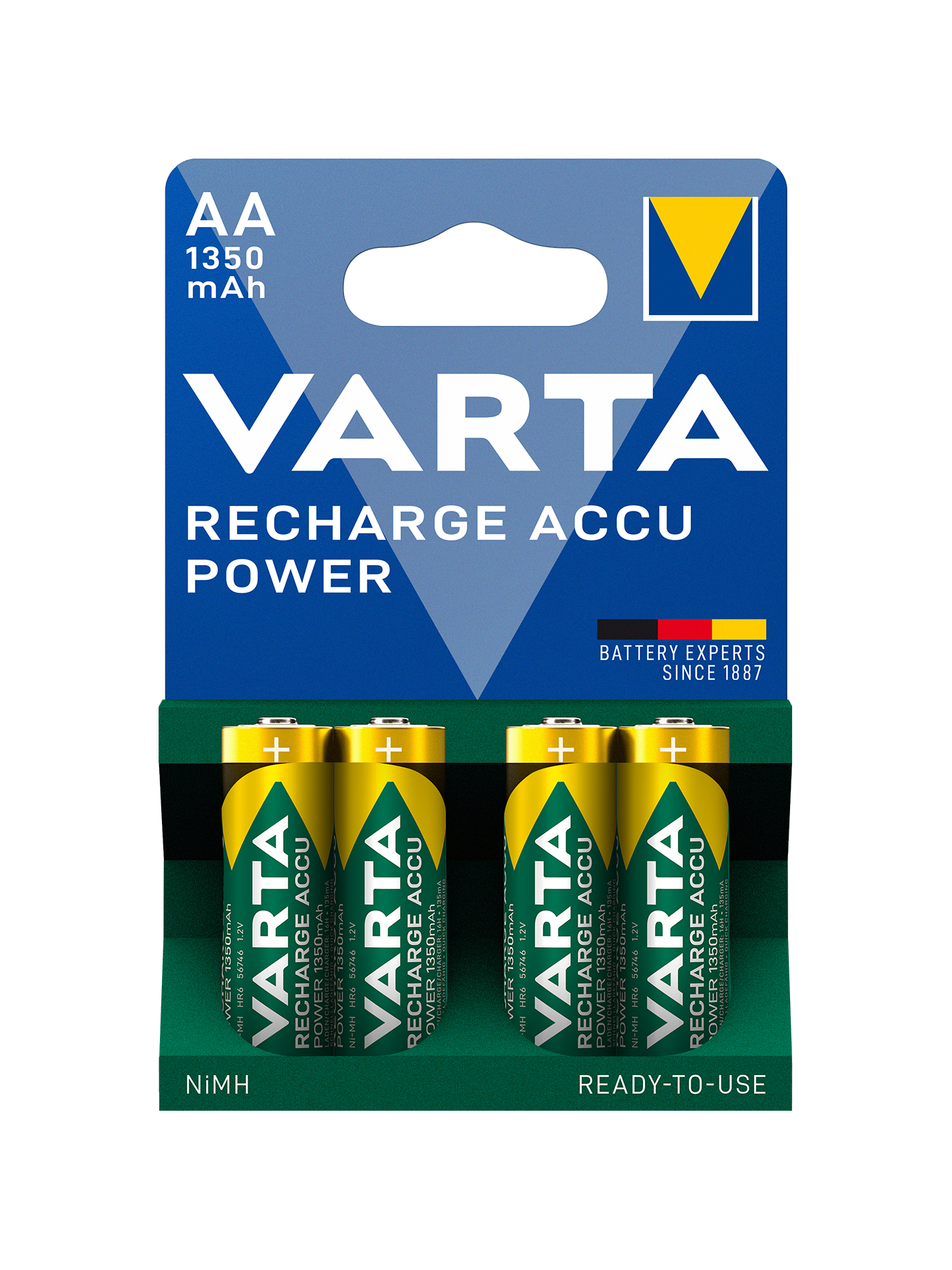 Varta - Rechargeable - 4AA 1350 mAh