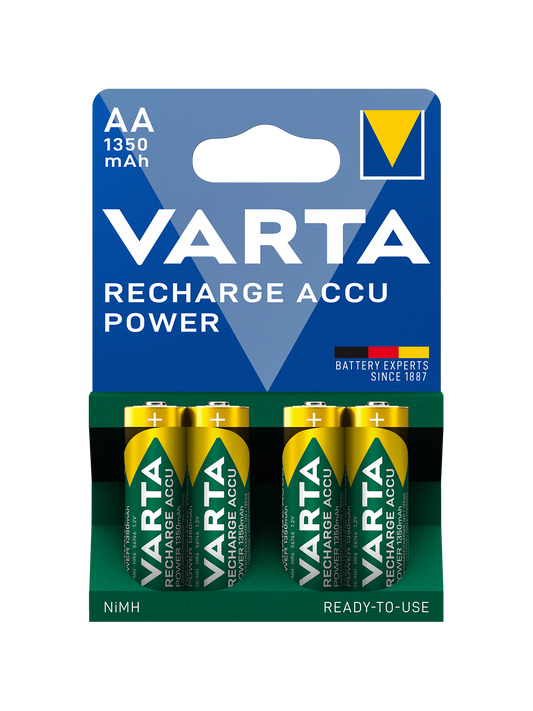 Varta - Rechargeable - 4AA 1350 mAh