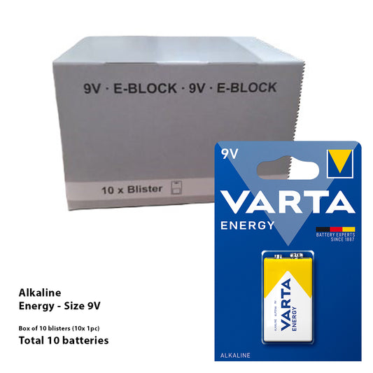 VARTA - Alkaline Size 9V - Box of 10 batteries