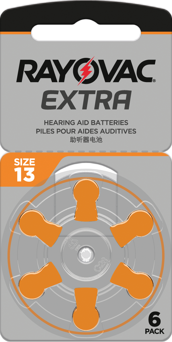RAYOVAC Extra - Size 13 - Box of 10 cards (60 batteries)
