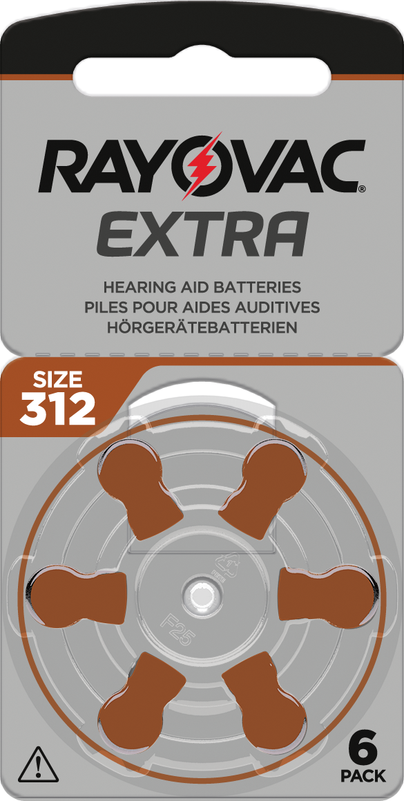 RAYOVAC Extra - Size 312 - Box of 10 cards (60 batteries)