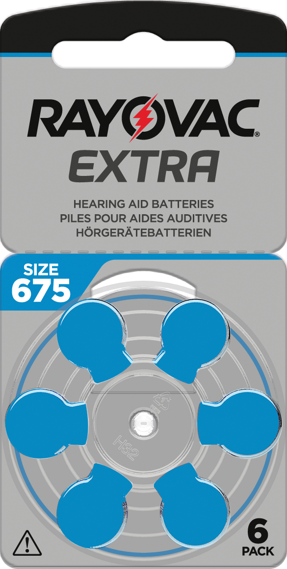 RAYOVAC Extra - Size 675 - Box of 10 cards (60 batteries)
