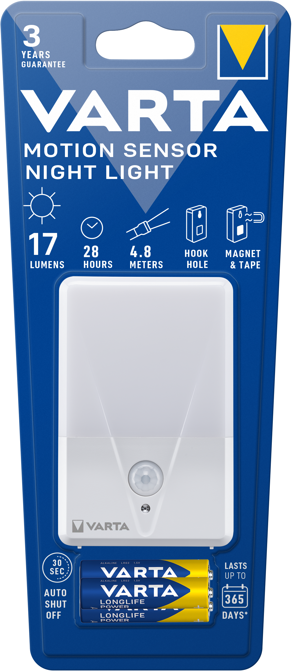 Varta - Motion Sensor Night Light - 3AAA BLILB VA