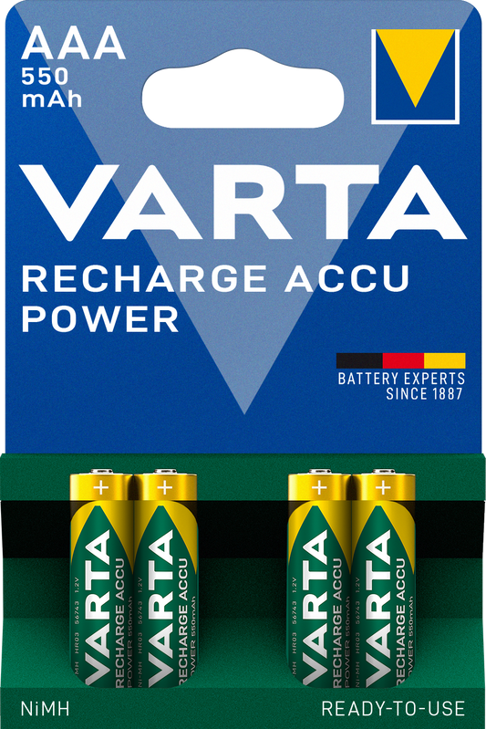 Varta - Reachargeable - 4AAA 800 mAh