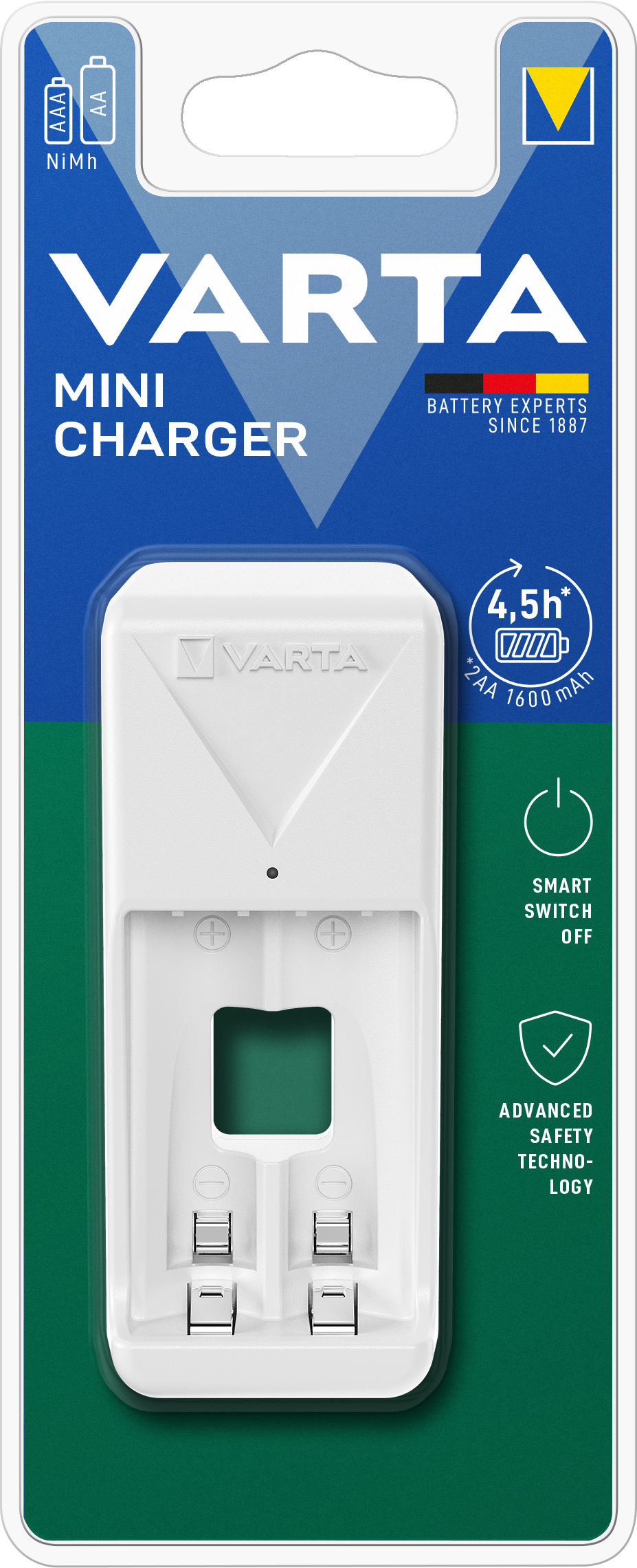 VARTA - Mini Charger +2 AA 2100