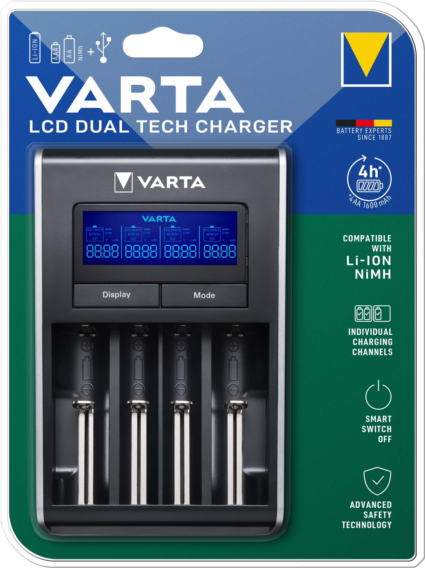 Varta - LCD Lithium 18650 Charger