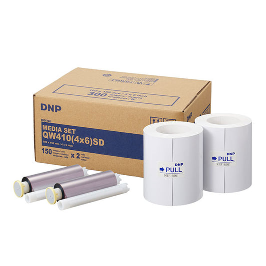 DNP - Box of 2x 150 prints 4 x 6" (10x15cm) for QW410
